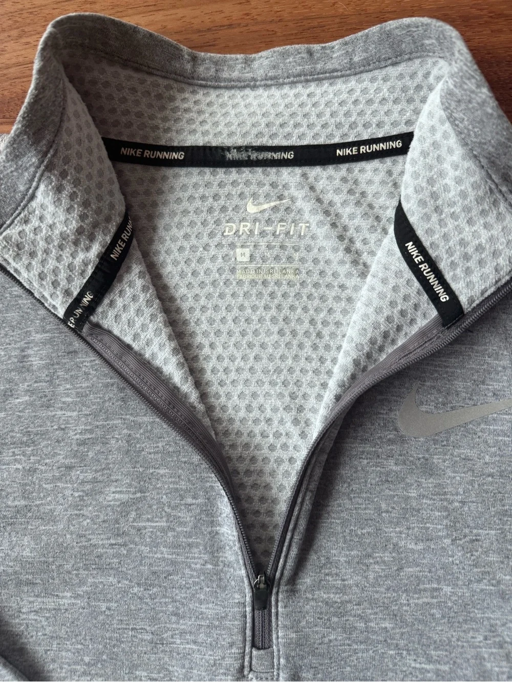 Nike Running Men's Light Gray Therma Sphere Element 1/2 Zip Top (M)